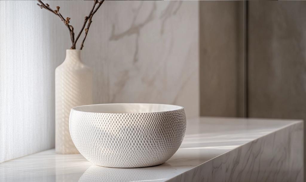 Curated material palettes for home interior design
