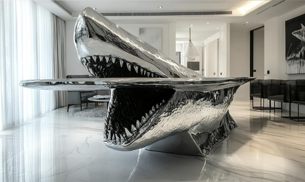 Collectible functional pieces in house design