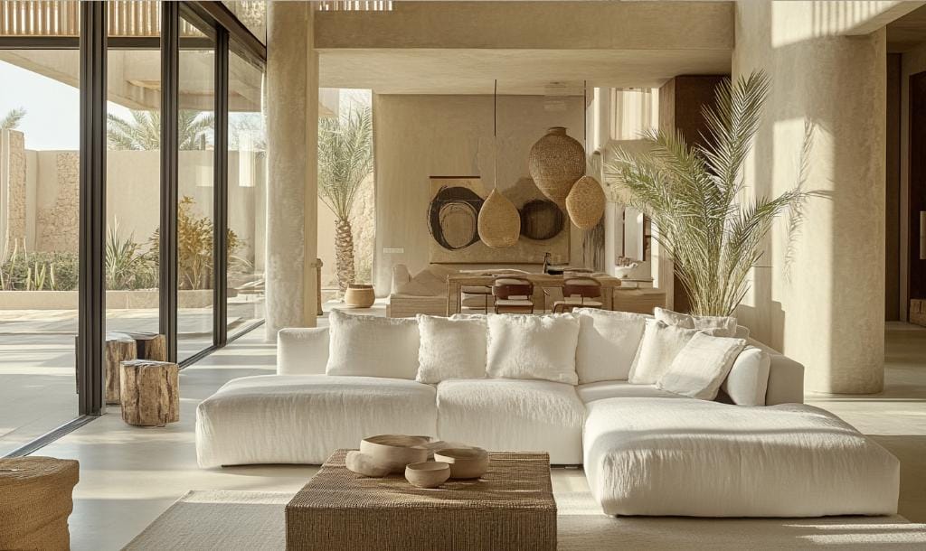 Modern Dubai interior design with sleek furniture