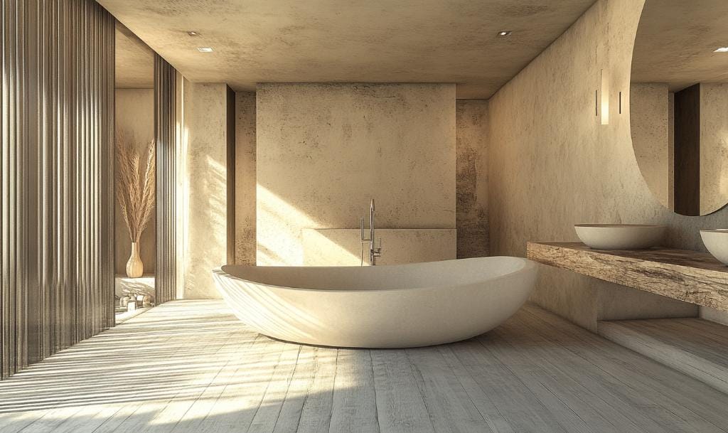 Dubai villa interior design with neutral tones