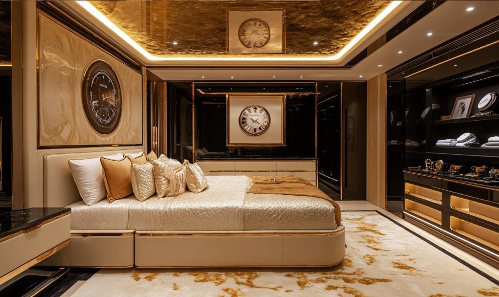 Colour scheme in bedroom furniture design