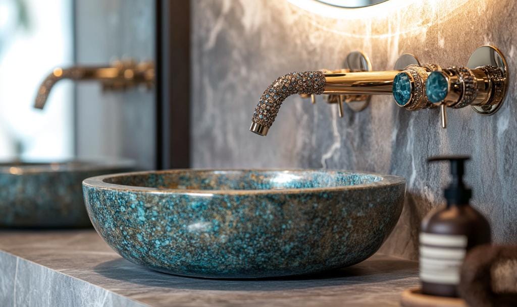 Heritage focus in accessible bathroom remodel