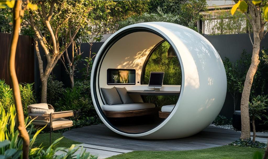 A bespoke garden office in Dubai