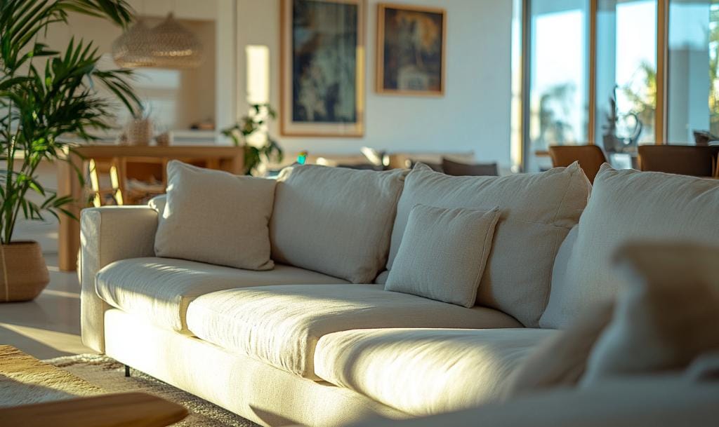 Luxury linen fabric store in Dubai