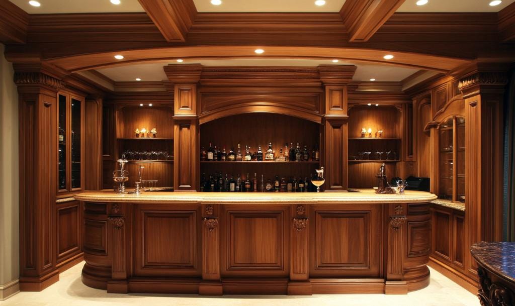 A bar cabinet design for home