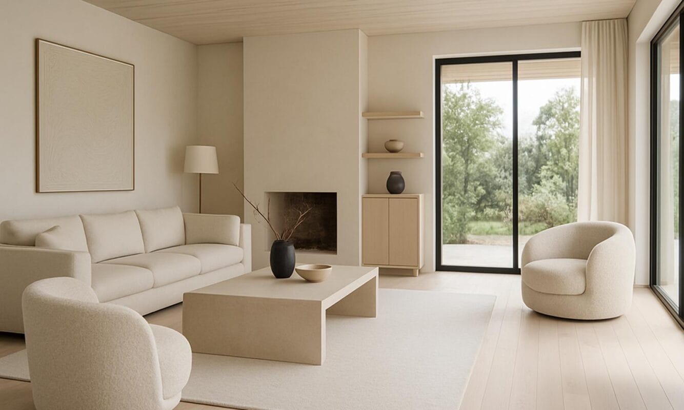 Minimalistic Scandinavian interior design