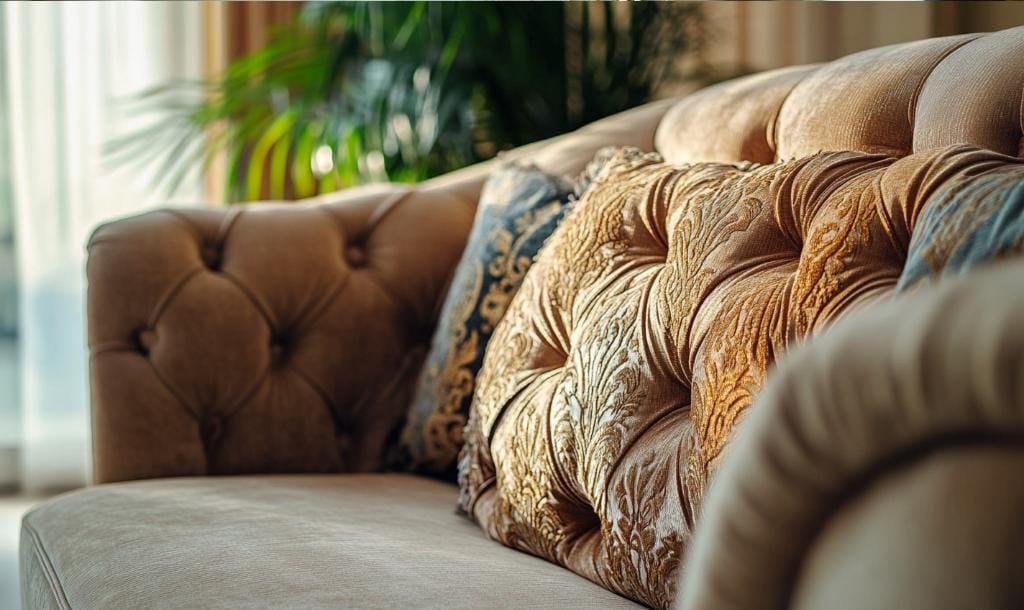 Bespoke rayon fabric upholstery for furniture