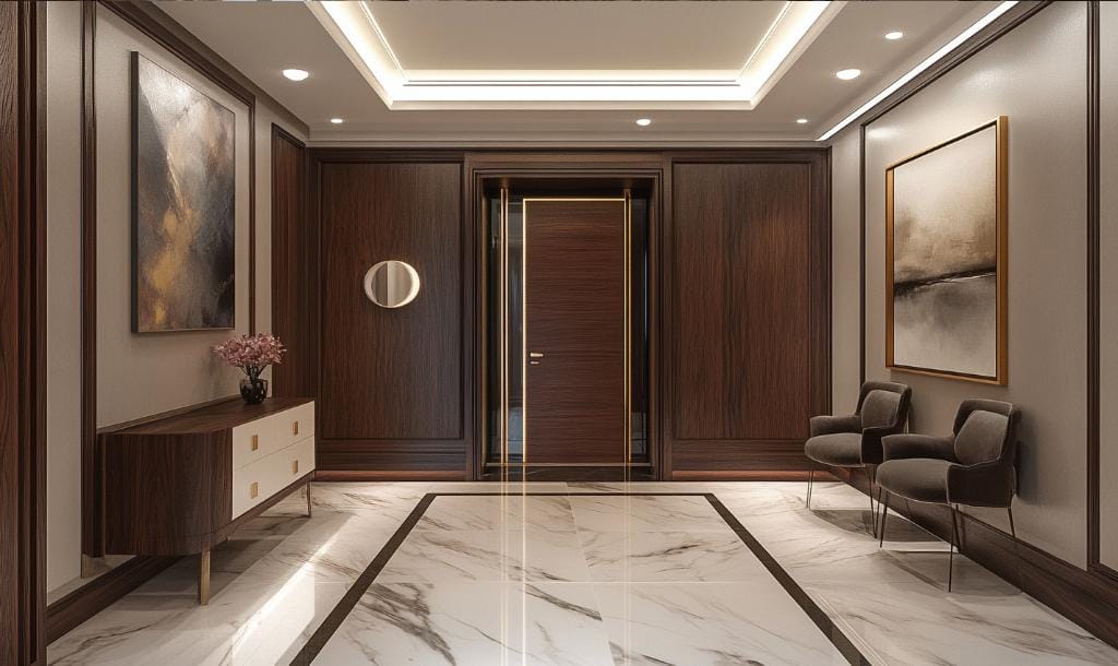 Spaces in modern house interior design