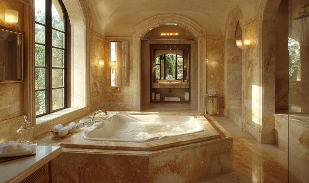 Creative bathroom remodel