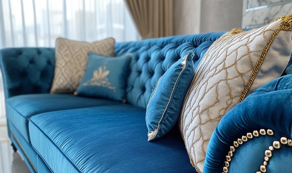 Bespoke viscose fabric seating